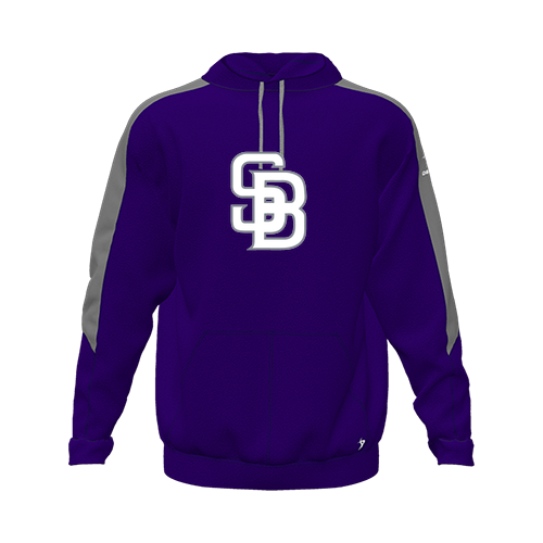 [CUS-DFW-HOOD-FLC-LSL-PUR-YXS-LOGO2] Hoodie (Youth XS, Purple, Logo 2)