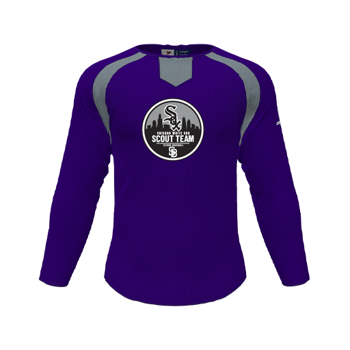 [CUS-DFW-PULL-FLC-CNK-LSL-PUR-YS-LOGO3] Pullover (Youth S, Purple, Logo 3)