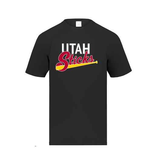 [2791.080.S-LOGO1] Youth Smooth Sport T-Shirt (Youth S, Black, Logo 1)