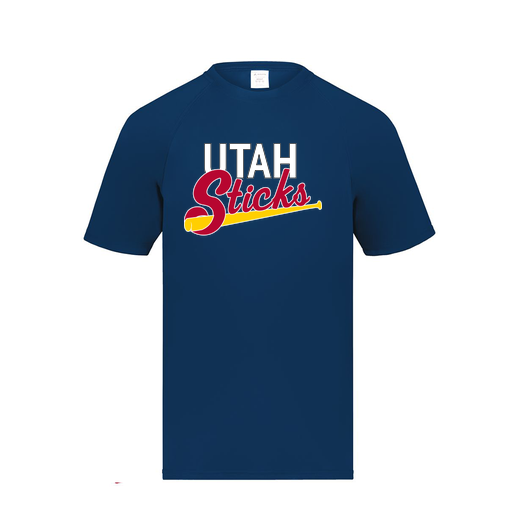 [2791.065.S-LOGO1] Youth Smooth Sport T-Shirt (Youth S, Navy, Logo 1)