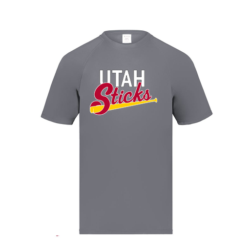 [2791.059.S-LOGO1] Youth Smooth Sport T-Shirt (Youth S, Gray, Logo 1)