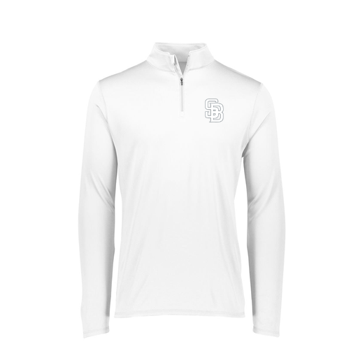 [FTLQFLWH-FAXS-LOGO2] Decker Women's Flex-Lite 1/4 Zip Shirt (Female Adult XS, White, Logo 2)