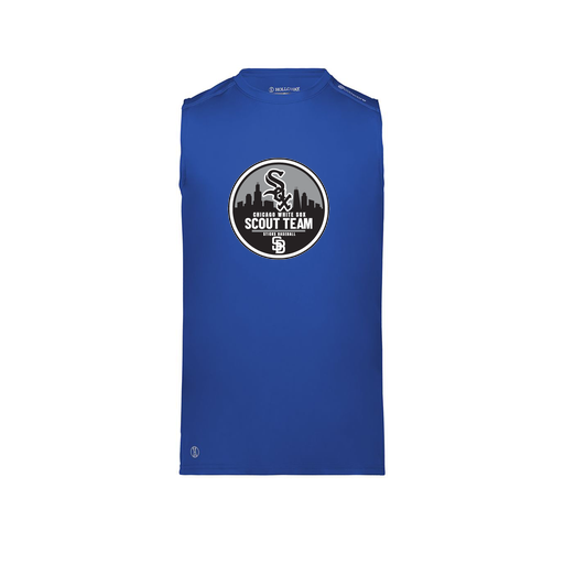 [222593.060.S-LOGO3] Men's CoolDry TankTop (Adult S, Royal, Logo 3)
