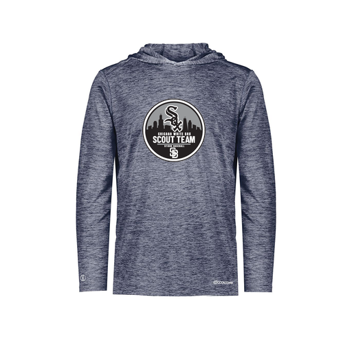 [FOLHCGNV-AS-LOGO3] Decker Men's Charge Hoodie (Adult S, Navy, Logo 3)