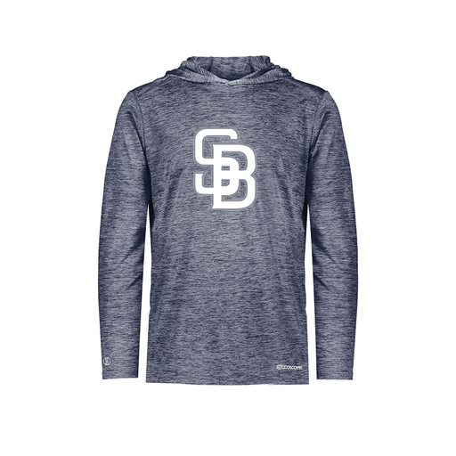 [FOLHCGNV-YS-LOGO2] Decker Youth Charge Hoodie (Youth S, Navy, Logo 2)