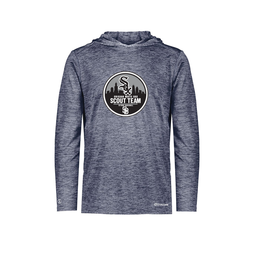 [FOLHCGNV-YS-LOGO3] Decker Youth Charge Hoodie (Youth S, Navy, Logo 3)