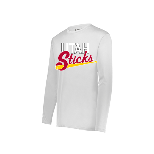 [222822.005.XS-LOGO1] Men's LS Smooth Sport Shirt (Adult XS, White, Logo 1)