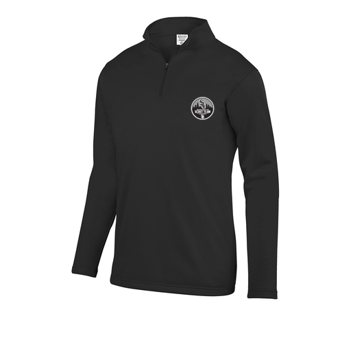 [FOLQFFBK-AS-LOGO3] Decker Men's FlexFleece 1/4 Zip (Adult S, Black, Logo 3)