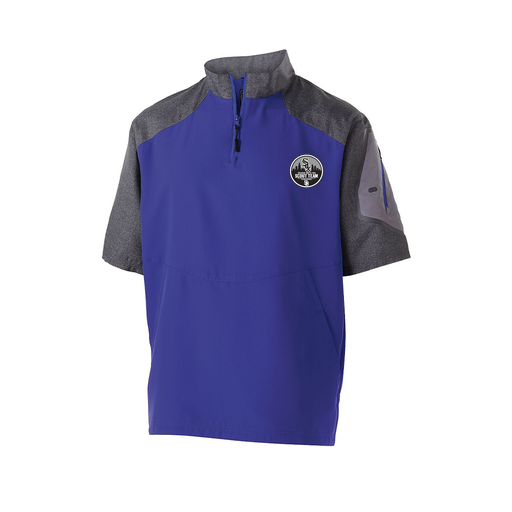[229545.H68.XS-LOGO3] Men's Raider SS Pullover (Adult XS, Purple, Logo 3)